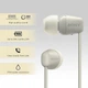 Bluetooth-гарнітура Sony WI-C100 Beige (WIC100C.CE7) - зображення 4