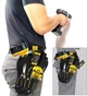 Тканинна поясна сумка - кобура монтажника / слюсаря / електрика Holster чохол для ручного інструменту / дриля / плоскогубців / викруток, 28х15.3 см, чорна (109357474) - зображення 2