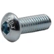 Винт М6х12 ISO7380-1, кл.проч. 10,9 цинк М Steelfix 20 шт (006117) - изображение 1