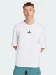 Футболка спортивная длинная мужская Adidas Power Oversize JV9683 L Белая с принтом (4068809485875) - изображение 1