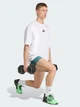 Футболка спортивная длинная мужская Adidas Power Oversize JV9683 L Белая с принтом (4068809485875) - изображение 4