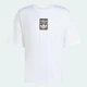 Футболка хлопковая длинная мужская Adidas Originals Leo Oversized JV7570 L Белая с принтом (4068808480840) - изображение 6