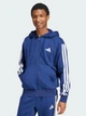 Толстовка на флисе, на молнии мужская Adidas Essentials 3-Stripes Fleece JD1868 2XL Синяя (4067887462129) - изображение 1