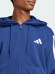 Толстовка на флисе, на молнии мужская Adidas Essentials 3-Stripes Fleece JD1868 2XL Синяя (4067887462129) - изображение 4
