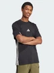 Футболка хлопковая длинная мужская Adidas Essentials 3-Stripes Single JD1906 XS Черная (4067905780358) - изображение 3