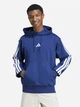 Худи утепленное оверсайз мужское Adidas Essentials 3-Stripes Fleece JE6299 XL Синее (4067905800384) - изображение 1