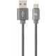 Кабель Cablexpert USB - USB Type-C V 2.0 (M/M), преміум, 2 м, сірий (CC-USB2S-AMCM-2M-BG) - зображення 1