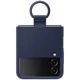 Чохол Silicone Cover with Ring для Samsung Galaxy Flip 4 (F721) (EF-PF721TNEGUA) Navy Blue - зображення 2