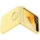 Чехол силиконовый с кольцом Silicone Cover with Ring для Samsung Galaxy Z Flip6/Flip 7 FE/ Flip5 Yellow SM-F741/SM-F761/SM-F731 - изображение 5