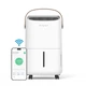 Осушитель воздуха EvoAir NovaDry 16 Smart 16л/сутки с датчиком влажности функция ионизации сушка белья УФ-лампа резервуар 2,5л автоматическое отключение белый коричневый ремешок - изображение 2