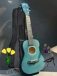 Концертное Укулеле (Гавайская гитара) Molin 23″ Изумрудный + чехол + тюнер + 4 струны + три медиатора + салфетка из микрофибры + каподастр + 4 напальчника + фигурный медиатор (mrk6847) - изображение 1