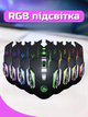 Беспроводная мышь игровая с RGB подсветкой аккумуляторная регулируемое DPI 800 1200 1600 оптический сенсор USB Wi-Fi адаптер эргономичная бесшумная для ПК ноутбуков Android для игр и работы удобная светящаяся мышь с подсветкой - изображение 8