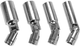 Nasadki do świec zapłonowych z przegubowym napędem YATO 3/8" M14, 16, 18, 21 mm 4 szt. (YT-38520) - obraz 2
