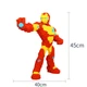 Большой детский 3D конструктор из мини блоков Iron Man, блоки игрушка фигурка персонаж Железный Человек для мальчика, 3800 деталей, высота 45 см - изображение 2