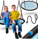 Huśtawka Neo-Sport Bocianie gniazdo NS-104 100 cm Niebieska (5903890627195) - obraz 5