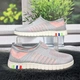 Мокасини жіночі Ok Shoes сірі з рожевим текстильні сітки 37р (23,5 см) 8002 - зображення 3