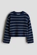 Підлітковий в'язаний светр для дівчинки H&M 134-140 см Синій (25062611A) - зображення 1