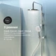 Душевая система AM.PM X-Joy F0785A700 со смесителем-полкой, хром - изображение 5