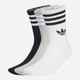 Набор женских носков высоких хлопковых Adidas 3-Stripes Crew Socks 3 Pairs JV7403 37-39 3 пары Белый (4068807903470) - изображение 1