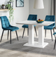 Стул мягкий со спинкой Velka Chic Bluvel 46 Velvet VBl46 морской - изображение 4