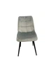 Стул мягкий со спинкой Velka Chic Bluvel 39 Velvet VBl39 светло-серый - изображение 3