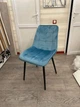 Стул мягкий со спинкой Velka Chic Bluvel 46 Velvet VBl46 морской - изображение 7