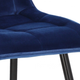 Стул мягкий со спинкой Velka Chic Bluvel 48 Velvet VBl48 синий - изображение 7
