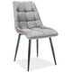 Стул мягкий со спинкой Velka Chic Bluvel 19 Velvet VBl19 серый - изображение 1