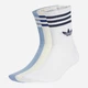 Набор женских носков высоких Adidas 3-Stripes Crew Socks 3 Pairs JV7406 37-39 3 пары Белый (4068807911154) - изображение 1