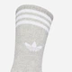 Набор женских носков высоких Adidas 3-Stripes High Crew Socks 3 Pairs JV7418 37-39 3 пары Белый (4068807880023) - изображение 2