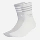Набор женских носков высоких Adidas 3-Stripes Glitter Crew Socks 2 Pairs JX5204 37-39 3 пары Серебристый/Белый (4068807864887) - изображение 1
