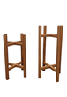 Подставки для вазонов деревянные WoodDecor комплект в натуральном цвете покрытые маслом средняя и низкая - изображение 4
