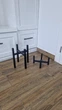 Комплект підставок для вазонів та квітів 2 шт WoodDecor чорного кольору - зображення 2