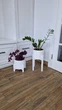 Комплект подставок для цветов и вазонов 2шт WoodDecor белого цвета - изображение 1