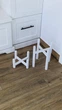 Комплект подставок для цветов и вазонов 2шт WoodDecor белого цвета - изображение 2