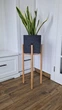 Подставка для вазона, цветов из дерева высокая WoodDecor покрытая лаком - изображение 1