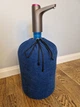 Чехол для бутылки 19л вельвет синего цвета WoodDecor - изображение 2