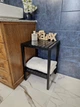Стеллаж, этажерка на 2 полочки из натурального дерева WoodDecor Черный - изображение 3