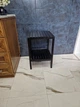 Стеллаж, этажерка на 2 полочки из натурального дерева WoodDecor Черный - изображение 4