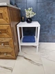 Стеллаж, этажерка на 2 полочки из натурального дерева WoodDecor Белый - изображение 4