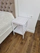 Тумба прикроватная 36х36х50 см из натурального дерева бук в белом цвете WoodDecor - изображение 3