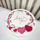 Кругла подарункова коробка з написом "Love you" - стильна упаковка для романтичних подарунків - зображення 2