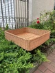 Плетений ящик з лози ручна робота 59×57×14 см коричневий (00312) - зображення 2