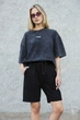Жіночі Бавовняні Базові Трикотажні Шорти Basic Black L (8049720) - зображення 2