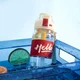 Тритановая бутылка для воды спортивная Cille Hello 860 мл фляга с ремешком и мешком бутылка для воды в школу со шкалой Красная - изображение 8