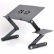 Столик - підставка для ноутбука з активним охолодженням Laptop Table T8 стіл-трансформер + 2 кулери - зображення 4