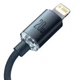 Кабель Baseus Type-C to Lightning Crystal Shine Series Fast Charging Data Cable |1.2m, 20W| black - зображення 4