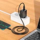 Мережевий зарядний пристрій HOCO CS24A Puerto single-port charger Type-C Cable 25W Black - зображення 10