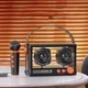 Bluetooth колонка QD03 Transparent с микрофоном Black - изображение 3