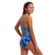 Детский купальник Funkita Girl's Diamond Back One Piece Lotsa Leaves (FKS033G72080) размер 12 голубой 152 - изображение 2